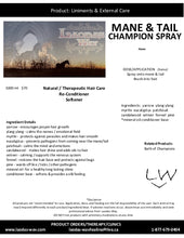 Load image into Gallery viewer, MANE AND TAIL CHAMPION SPRAY
