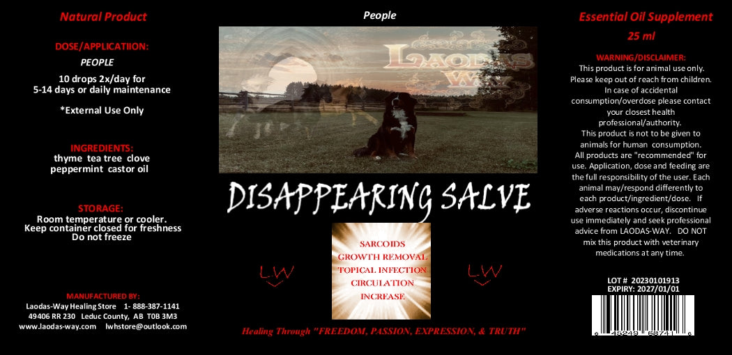 DISAPPEARING SALVE - People